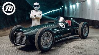 BRM’s Supercharged V16 F1 Car Sounds INSANE [4k]  TG Tunnel Run Ft. THE STIG