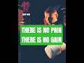 Bare the pain and rise up your energy because pain is the first lesson to reach your goal #shorts