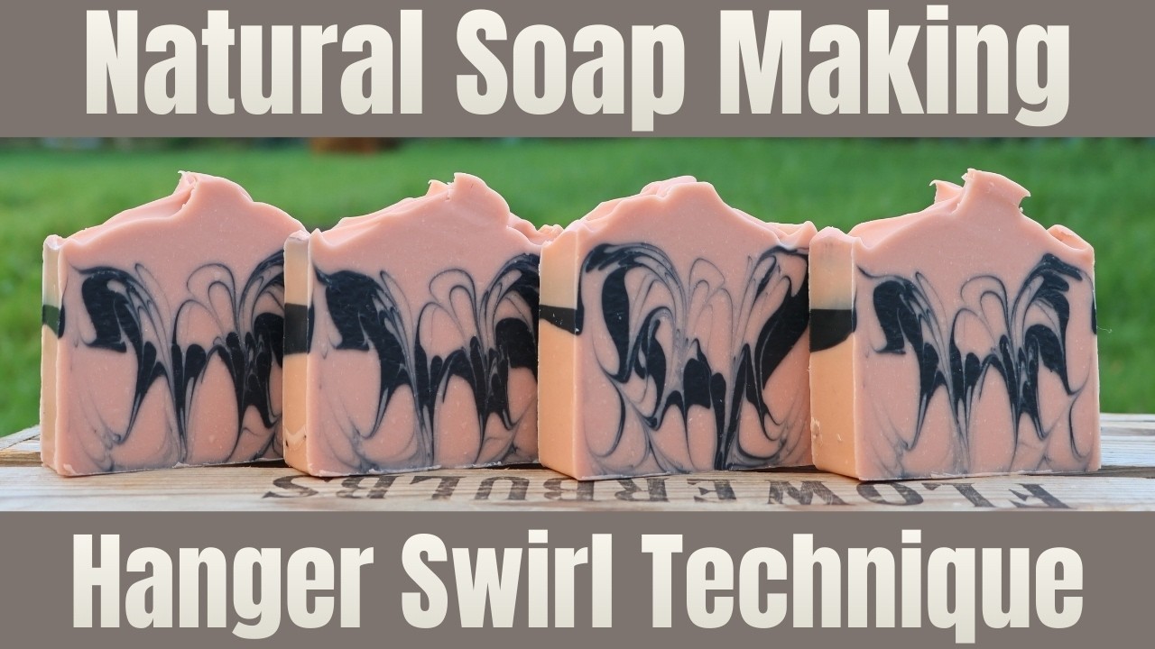 Рецепт натурального мыла на основе животного жира | Урок по созданию вихревого узора с использова...