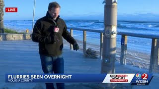 Ormond Beach wakes up to temps in the mid 20s, ice