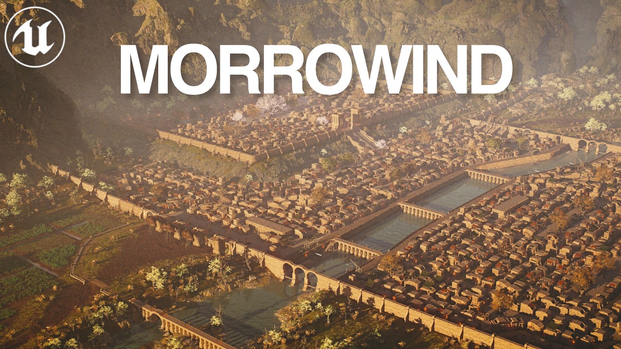 Artista impressiona fãs com recriação ultra-realista de Balmora de The Elder Scrolls III: Morrowind