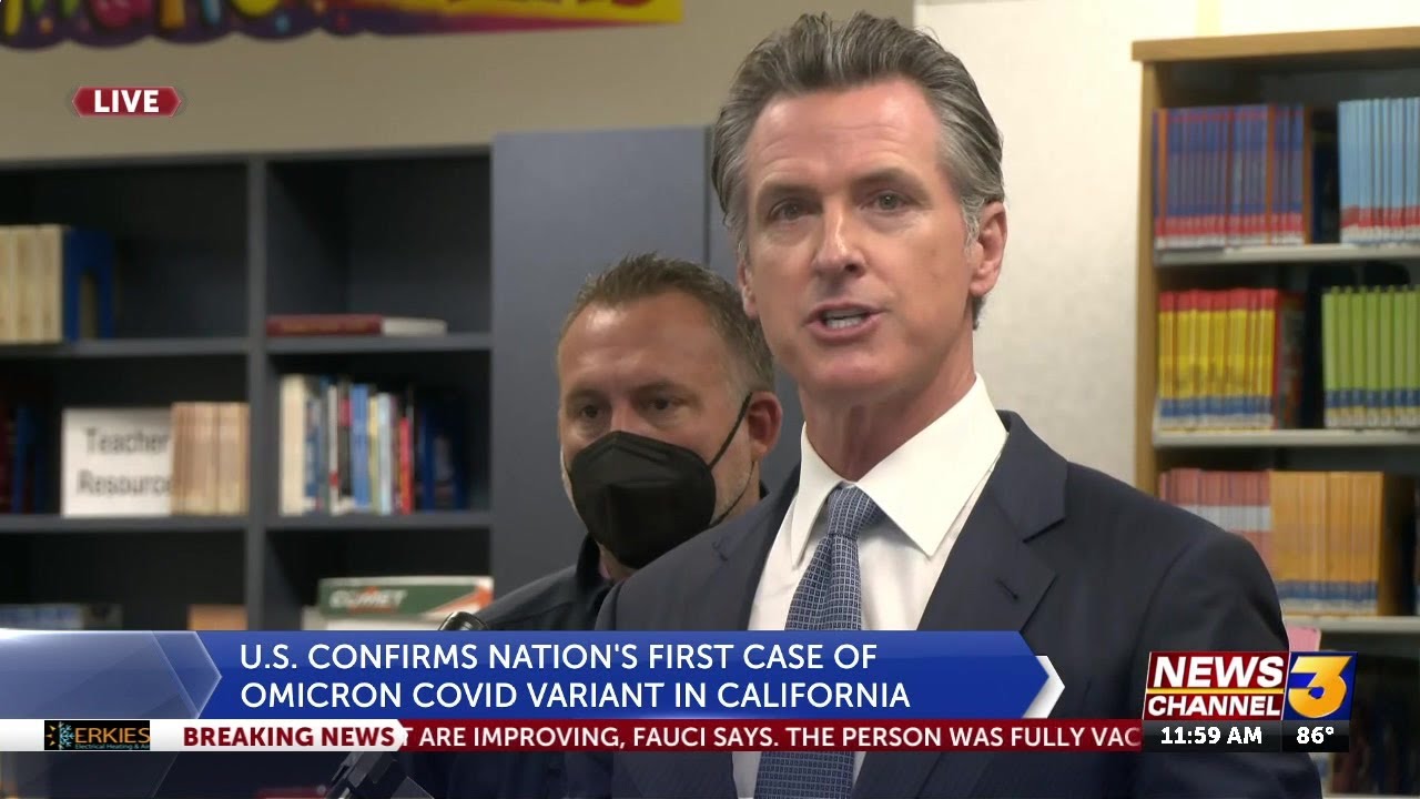 1st US case of COVID omicron variant confirmed in California - YouTube