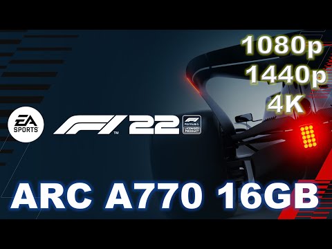 Intel Arc A770 16GB | F1 22 at 1080p, 1440p, and 4K with and without Ray Tracing