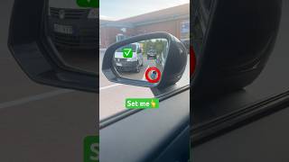 Car mirror adjustment! Car driving training