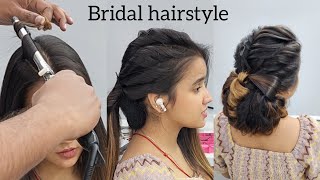 wedding hairstyle tutorial for bridal | party hairstyle | engagement hairstyle | reception hairstyle