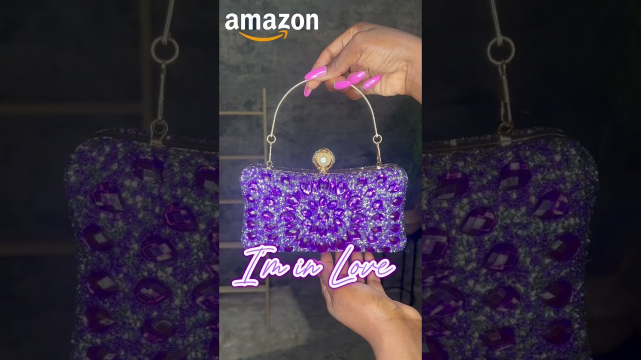 For the love of purple 💜 Purple Rhinestone Clutch Purse ✨ 