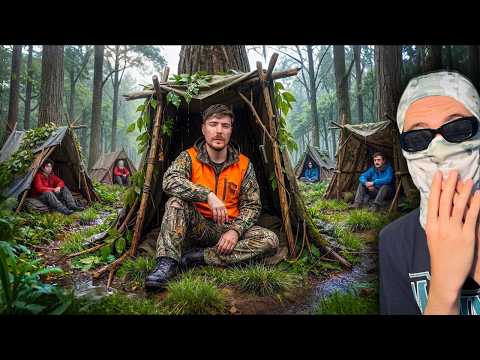 I Stranded 100 People in The Wilderness For $250,000 | Mr. Beast | adri reacts