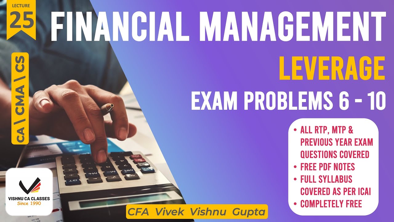 Leverage | Exam Problems (2) | CA Inter FM - YouTube