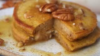 Whole Wheat Pumpkin Pecan Pancakes