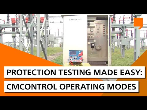 Protection testing made easy: CMControl operating modes