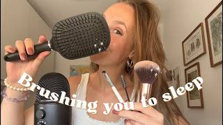 Brushing You To Sleep #asmr 😴 Overlay Sounds | Personal Attention