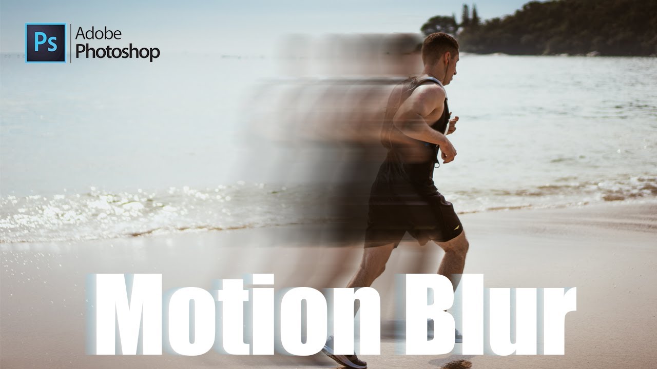 speed motion blur effect in photoshop cc tutorial - YouTube