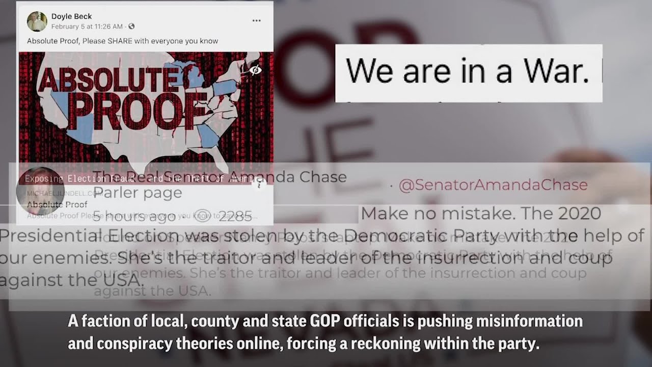 Conspiracy theories and lies drive rift within GOP