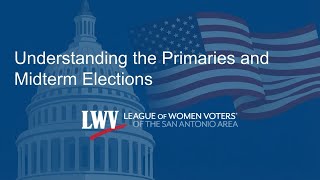 NCJW-SA: League of Women Voters Webinar, Jan. 20, 2026