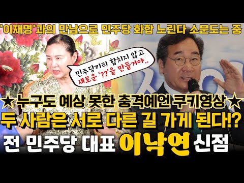 Former Democratic Party leader Lee Nak-yeon's fortune! Rumors of a meeting with Lee Jae-myung aim...