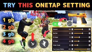 Free Fire Auto Headshot Trick 2025 Sensitivity | 2gb, 4gb, 6gb, 8gb Ram Headshot Sensitivity Setting