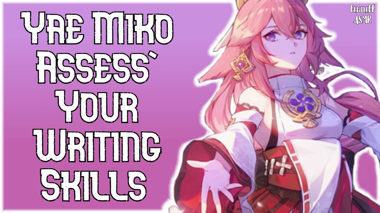 [F4A] Binaural Yae Miko Assess' Your Writing Skills ASMR | Genshin Impact RP