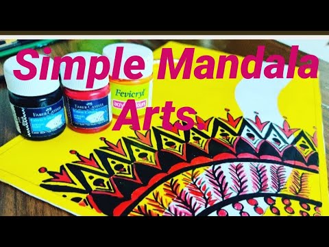 Simple Mandala Arts. #mandalaart #drawing #painting #art #mandala #
