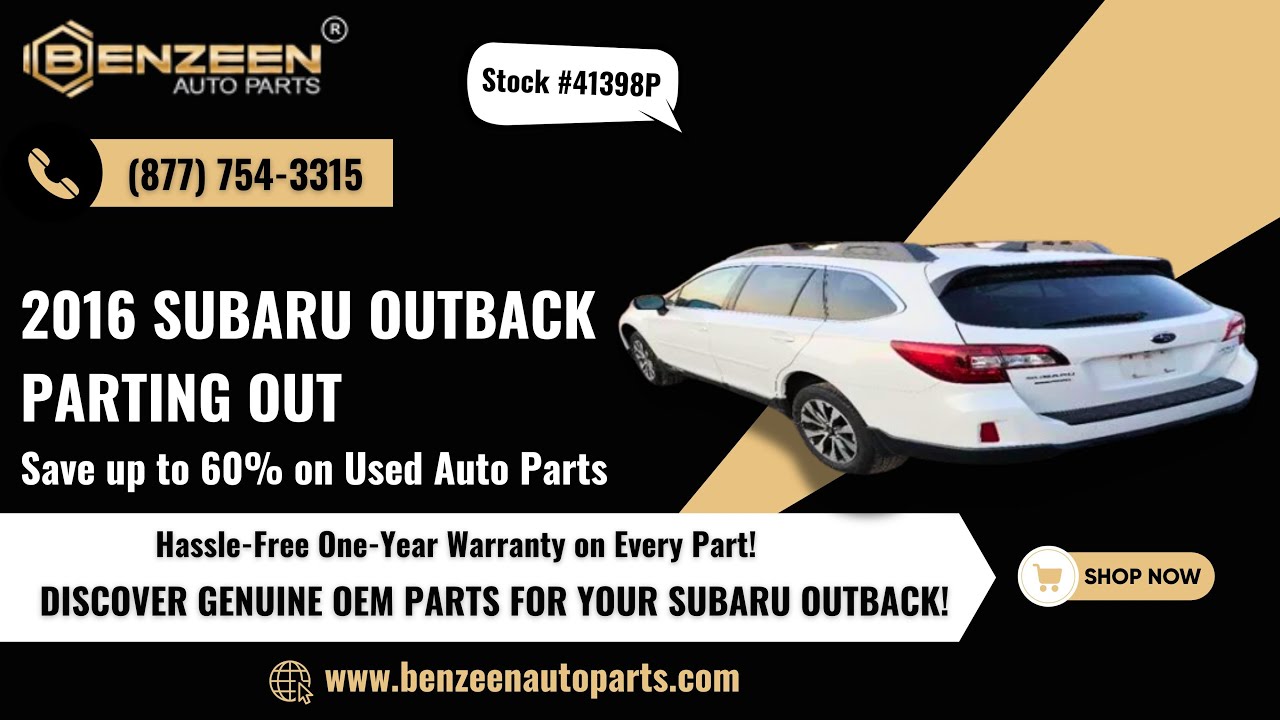 2016 SUBARU OUTBACK LEGACY 4CYL GASOLINE 2.5 