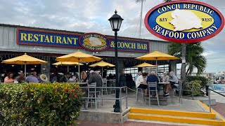 Eating at the Conch Republic Seafood Company in Key West, Florida | Restaurants in Key West