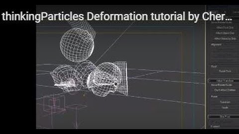 thinkingParticles Deformation tutorial by Michael Rif