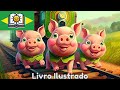 🚂 Aventura de Trem com Os Três Porquinhos | História Infantil | TinySchool 🏠