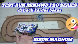 Test run replika Tamiya Bison Magnum dari brand daxing,#mini4wd #tamiyaindonesia