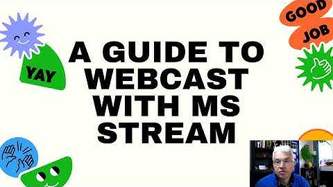 A guide to recording a screen cast and uploading to Microsoft Streams for a school presentation