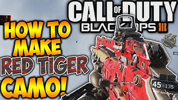 Black Ops 3 - How to Make "RED TIGER" Camo - Create "Red Tiger" Camo in Paintshop! (BO3 Camos)