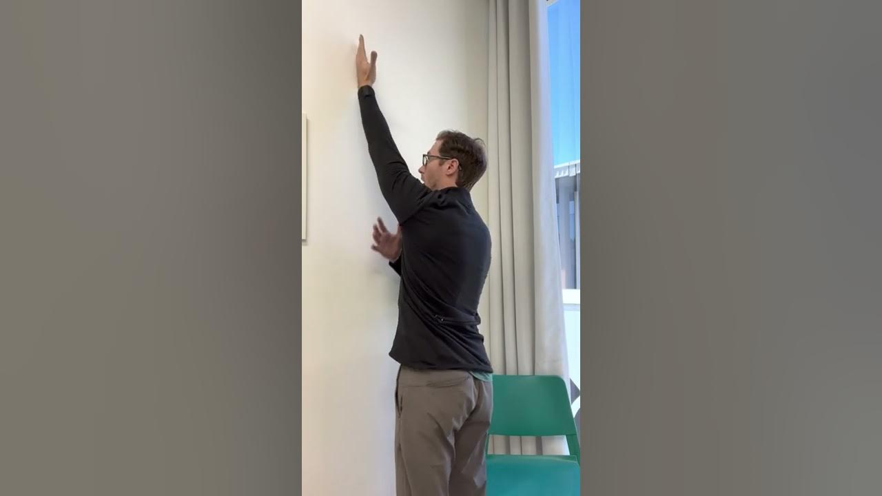 AAROM shoulder flexion wall slide YouTube