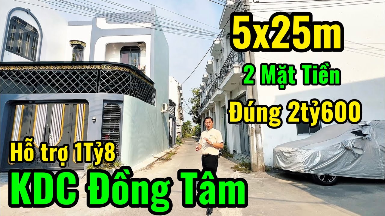 👉Nhà Phố Khu Dân Cư Đồng Tâm- SHR  Đã Hoàn Công- Đúng 2Tỷ6. 500m Tới Chợ -Trường và Các Dịch Vụ