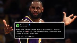 LeBron James is MAD about Joel Embiid's Injury