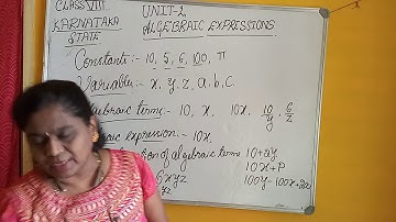 ALGEBRAIC EXPRESSIONS ,CHAPTER_2,,INTRODUCTION, EXERCISE 2.1,MATHS  CLASS 8TH  KARNATAKA  STATE.