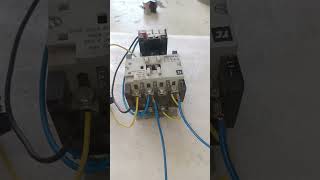 #motor #starter #3phase DOL starter control wiring working testing @electricalwork510