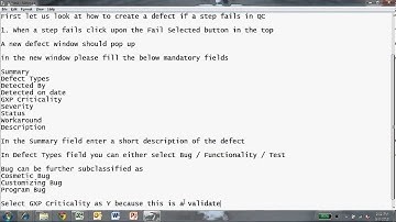 Defect Creation in QC