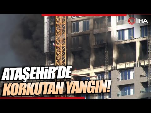 Ataşehir'de İnşaatta Yangın: Çok Sayıda İtfaiye Ekibi Sevk Edildi