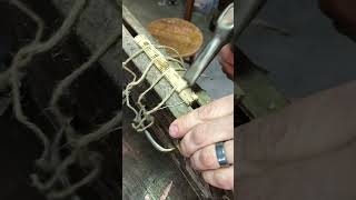 Bookbinder binds a book from 1683 part 1 #bookbinding #bookrepair #oldbooks #rarebooks #bookbinder