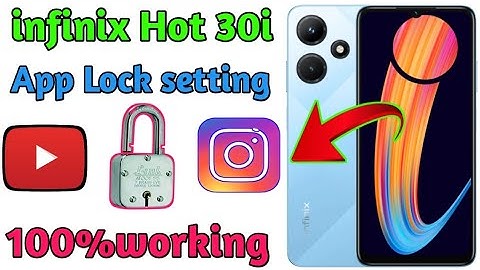 infinix Hot 30i app lock kese lagaye || How set app lock infinix Hot 30i 2023