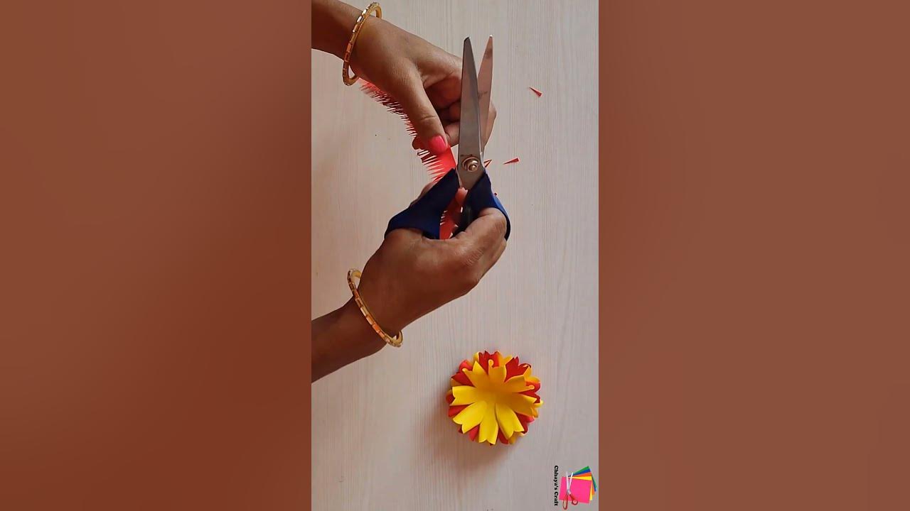 paper-flower-making-ideas-easy-paper-flowers-shorts-youtube
