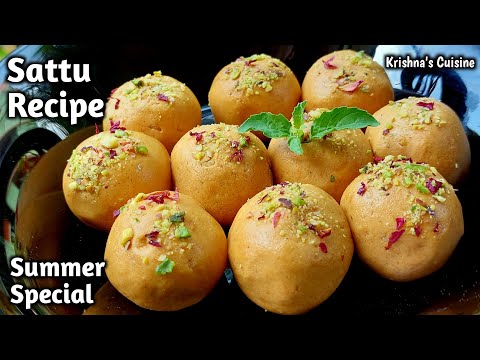 Summer Special Sattu Ke Ladoo || Sattu Laddu || Iskcon Prasad || Krishna's Cuisine #satturecipe