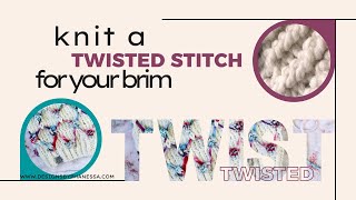 Knit a twisted stitch through back loop