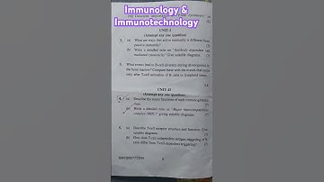 MSc #mscmicrobiology #2nd semester #immunology and Immunotechnology #hpu #himachalpradesh #paper