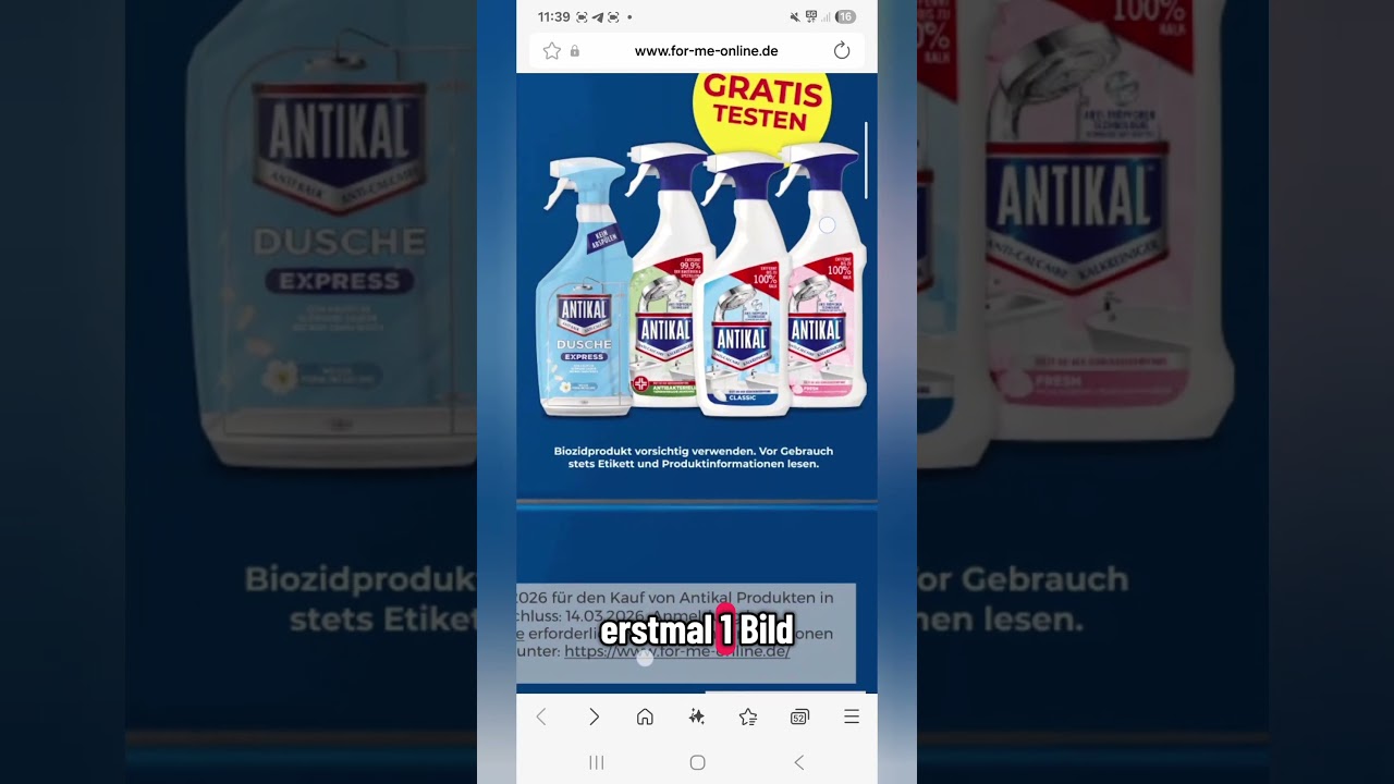 Gratis Antikalk-Spray von Antikal