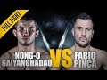 One full fight  nongo gaiyanghadao vs fabio pinca   muay thai master class  april 2018