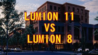 LUMION 8 VS LUMION 11 3D MODELING RENDERING WITH 3D ANIMATION