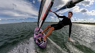 Windsurfing on GLASS!!! (Super flat spot | 25  knots)