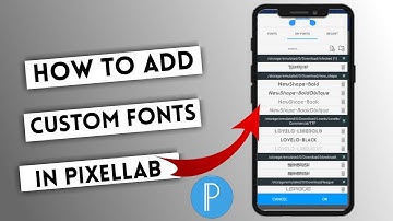 How to Add Custom Fonts in Pixellab | Make Attractive Thumbnail