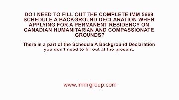 Do I need to fill out the complete IMM 5669?