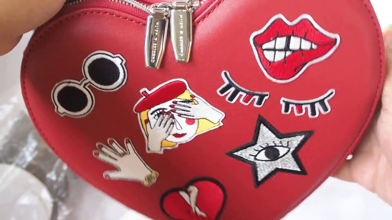 charles and keith heart shaped bag