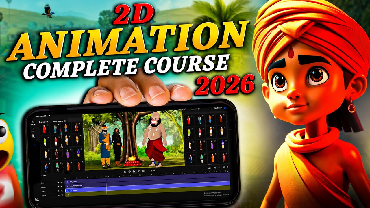 Start Your Animation Journey: Learn 2D for Free in Hindi! | Complete ...